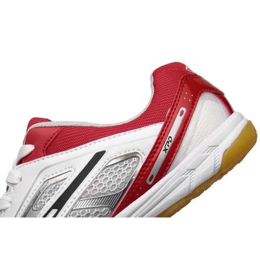 Giày Bóng Bàn Cầu Lông XPD Chính Hãng - Màu Trắng Đỏ - Đế Siêu Bám Nhất Trong Tầm Giá