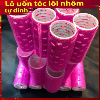 (MỚi)Lô cuốn tóc Hàn Quốc lõi nhôm 12cm siêu to dài tự dính uốn mái tóc dài (cỡ lớn)