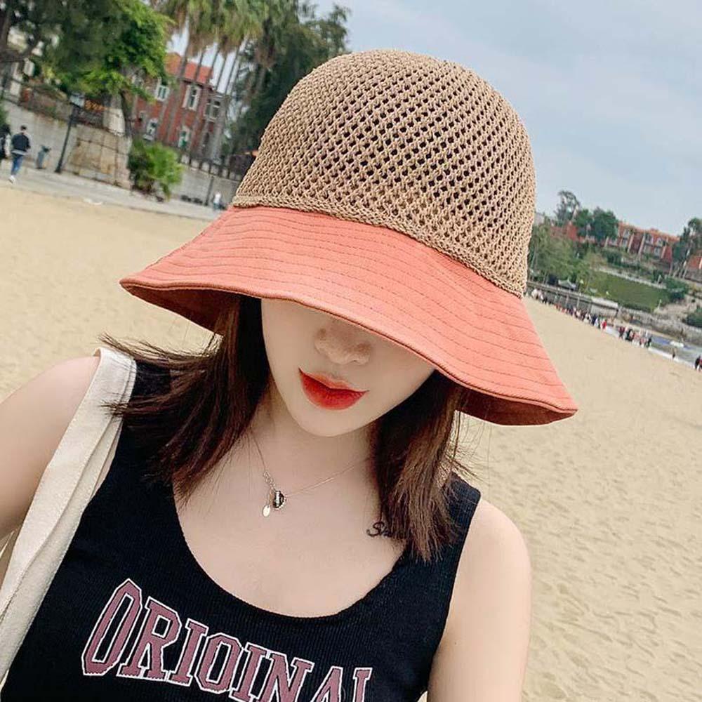 Nón Tai Bèo Chống Tia Cực Tím Đính Nơ Có Thể Gập Lại Phong Cách Hàn Quốc