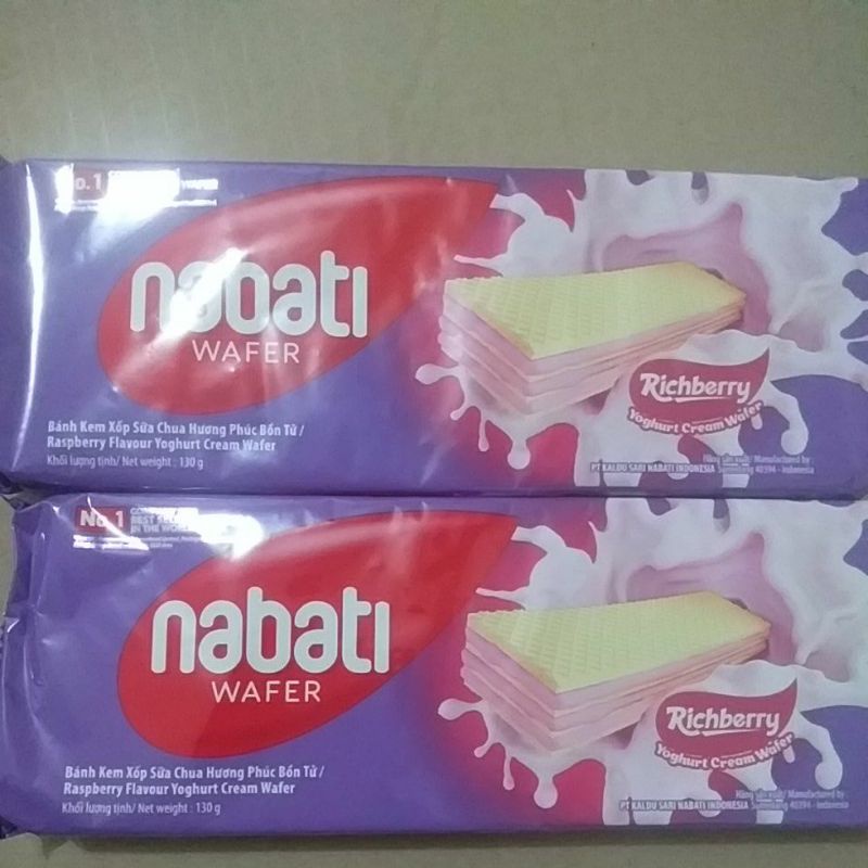 Bánh kem xốp sữa chua hương phúc bồn tử Nabati 130g