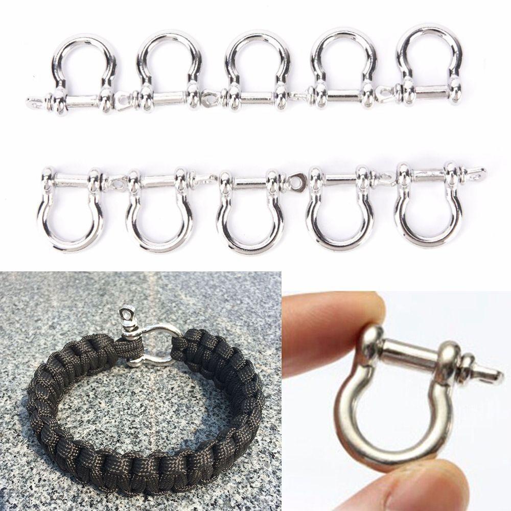 Set 2 / 4 / 6 Móc Mỏ Neo Bằng Thép Không Gỉ Chất Lượng Cao Cho Dây Paracord