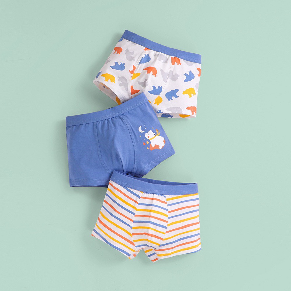 Bảng màu 2 - Set 3 sịp đùi cạp to nhiều mẫu BT size 100 - 170