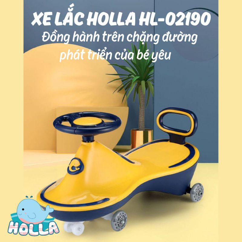 Xe lắc cho bé Holla cao cấp, có đèn, nhạc, kiêm xe chòi chân cho bé từ 2 tuổi