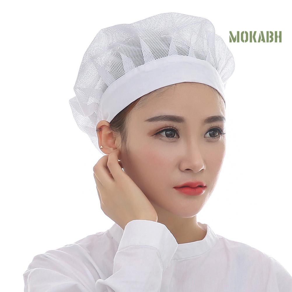 [Mũ &amp; Nón] Mũ Đầu Bếp Phối Lưới Thoáng Khí Có Thể Điều Chỉnh Unisex Nhà Máy / Nhà Bếp