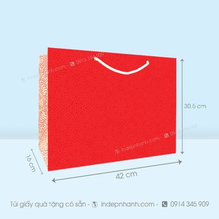 COMBO 20 TÚI GIẤY MÀU ĐỎ A3