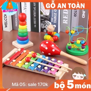 Combo 7 món đồ chơi gỗ thông minh cho bé