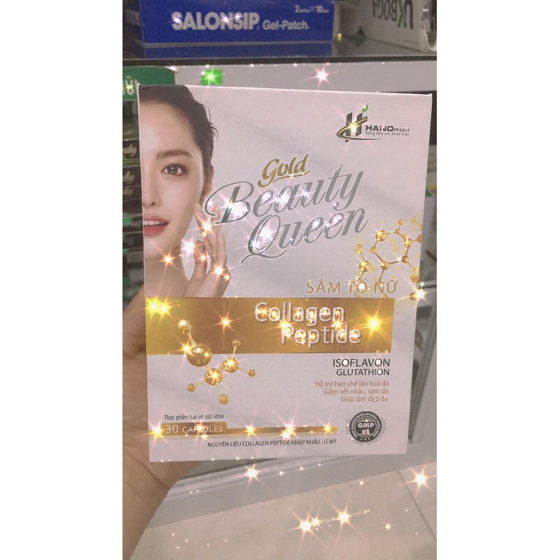 Viên uống colagen Gold Beauty Quen giúp trắng da sáng hồng tự nhiên