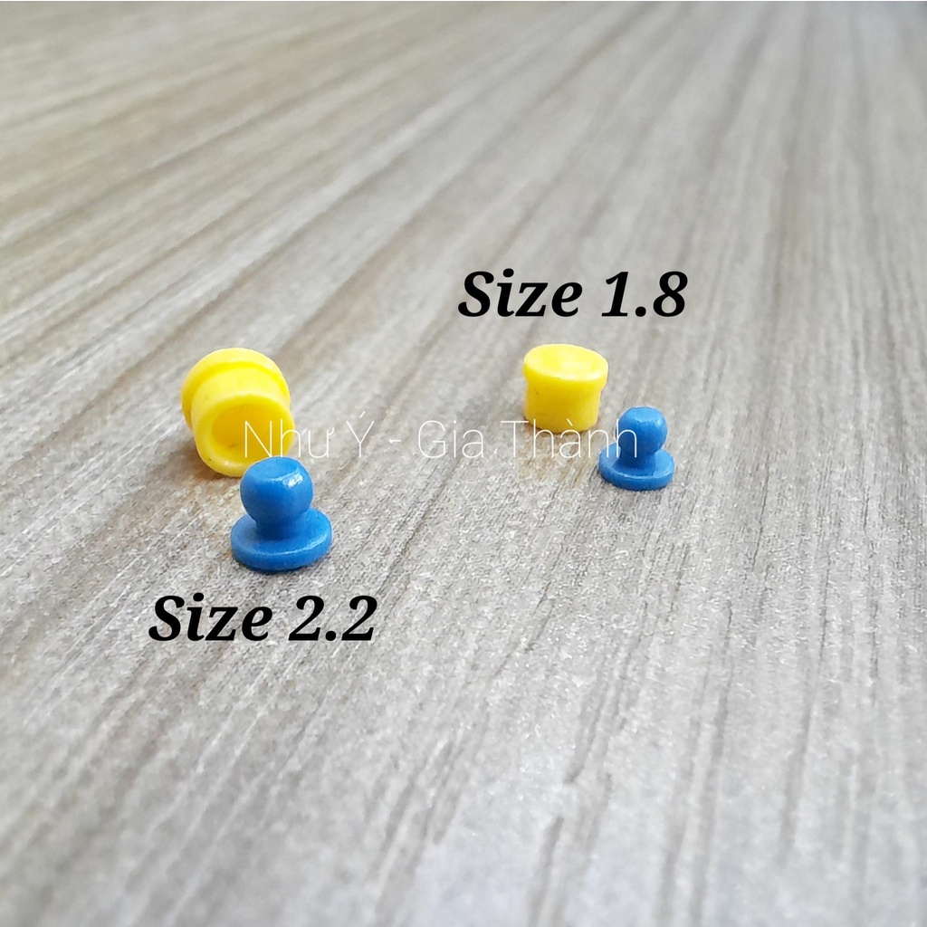 Mắc cài bi đế tròn đơn size 1.8-2.2