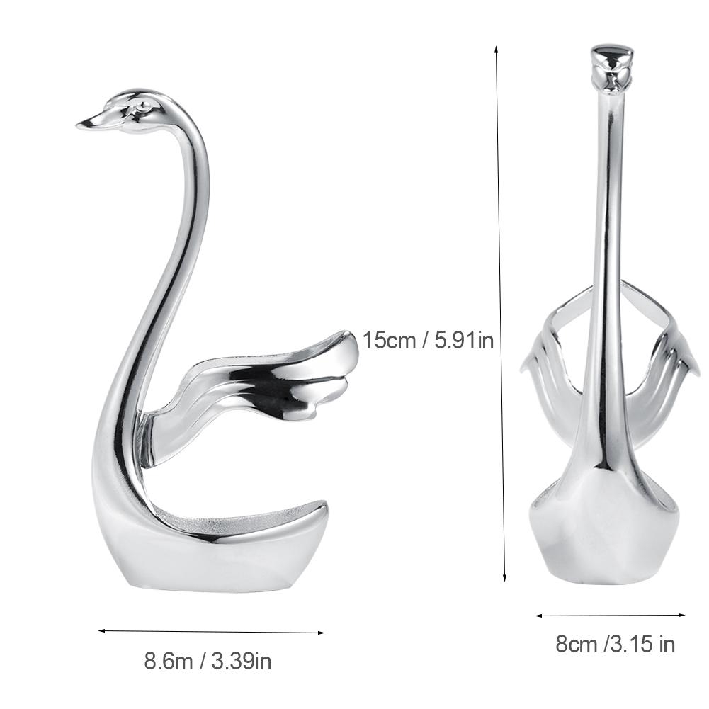 Swan Shaped Kitchen Coffee Utensils Set Stand Holder