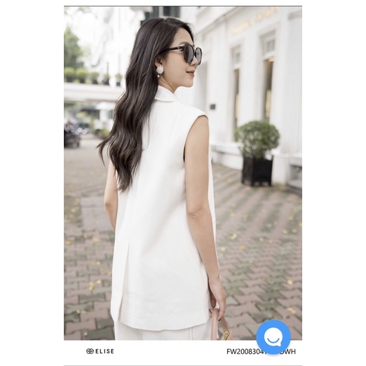 Elise Ghi lê trắng / vest / blazer Elise nguyên tag
