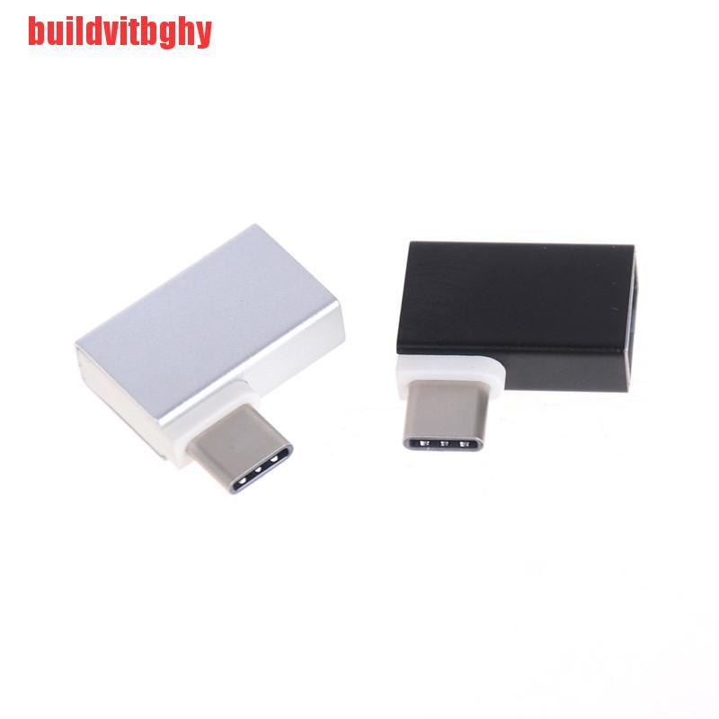 Đầu Chuyển Đổi Dữ Liệu Otg Usb 3.1 Type C Sang Usb 3.0 Đầu Cái 90 Độ | BigBuy360 - bigbuy360.vn