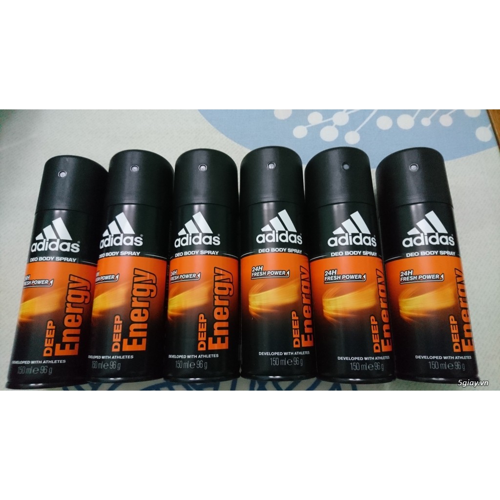 Xịt Khử Mùi Adidas Deep Energy 150ml [Chính hãng]