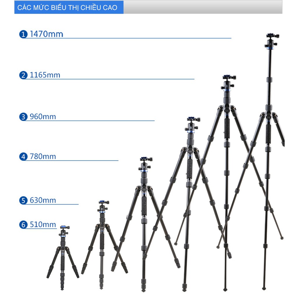 Chân máy ảnh Benro IF19AIB0 chính hãng bảo hành 12 tháng
