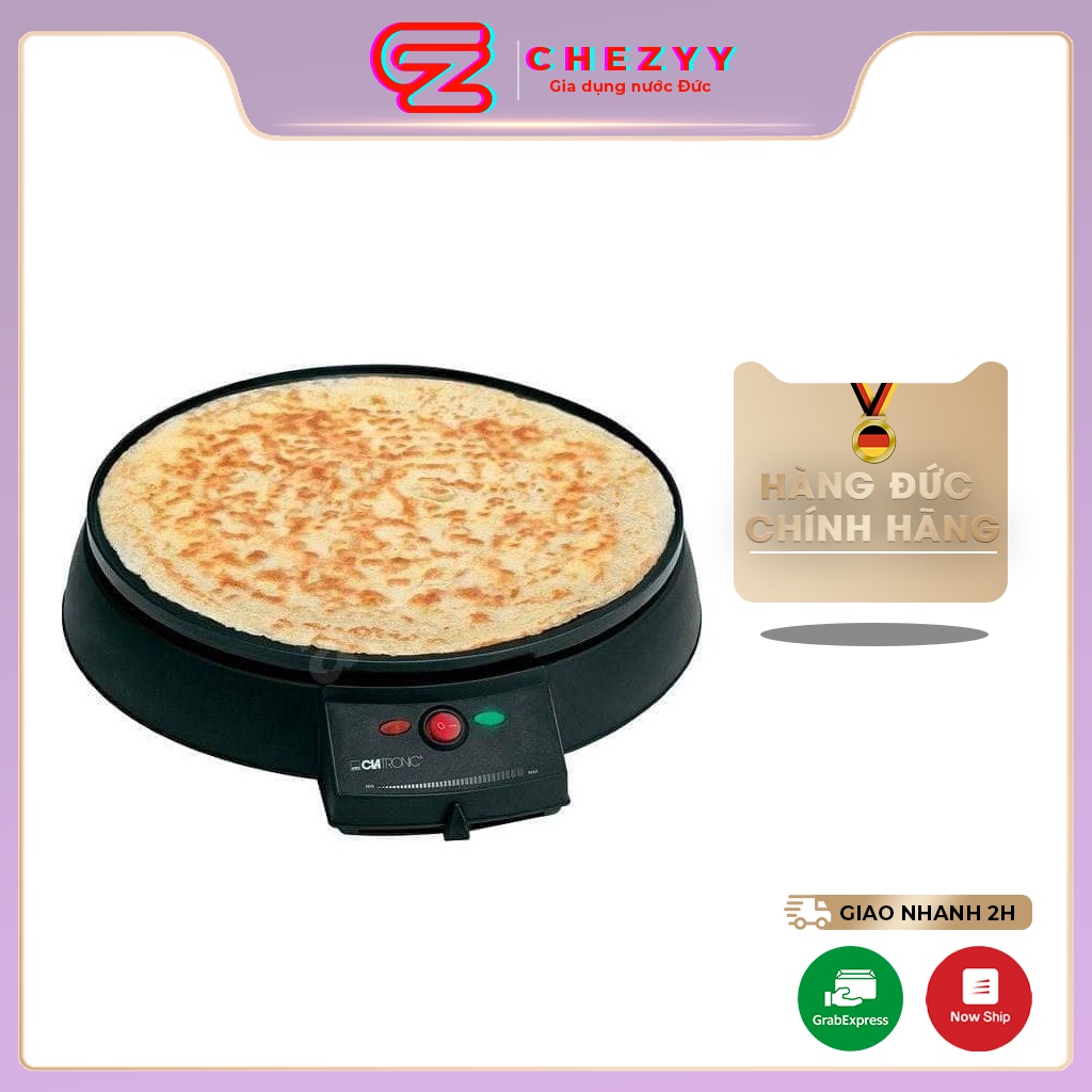 Máy làm bánh crepe, bánh cuốn, bánh xèo Clatronic [Hàng Đức chính hãng]