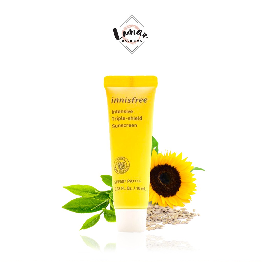 Kem Chống Nắng Innisfree Cho Da Khô Thường Intensive Triple Shield Sunscreen Mini 10ml