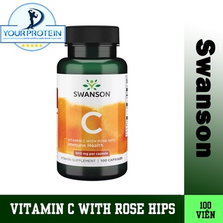 Swanson Vitamin C  500mg 100 viên - Viên uống tăng đề kháng