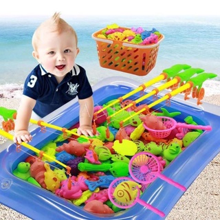 FreeShip) Bộ câu cá phao kèm giỏ đựng siêu đáng yêu – đồ chơi vận động tại nhà