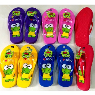 Dép kẹp ếch xanh cho bé trai bé gái siêu nhẹ cute, dép lê hình thú cho bé trai bé gái