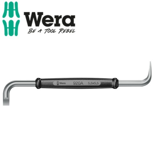 Tua vít 2 cạnh vuông 2 đầu 920 A 5,5 + 5,5 dài 125mm Wera 05017410001