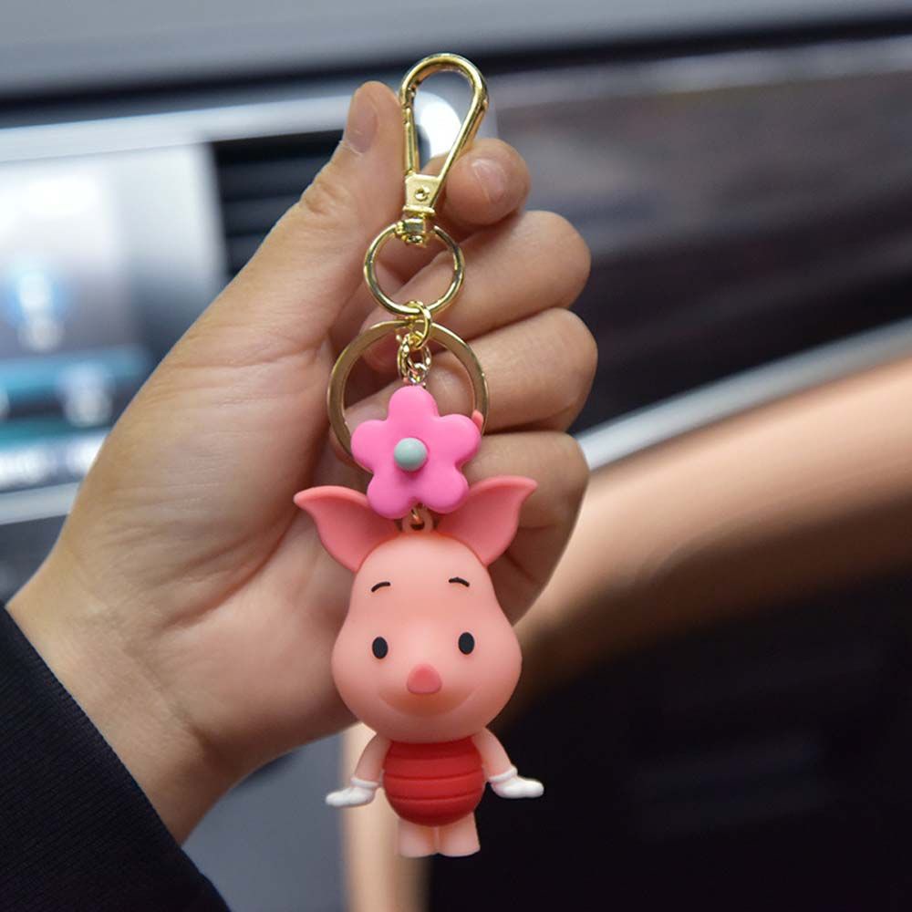 Móc Chìa Khóa Cao Su Hình Hoạt Hình Dễ Thương Sáng Tạo