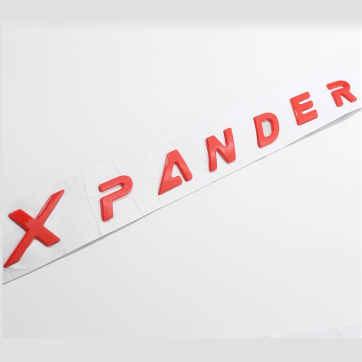 Chữ nổi Xpander dán capo xe ô tô