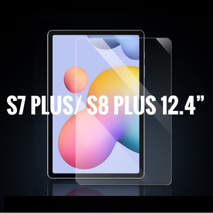Kính cường lực Samsung Galaxy Tab S7 Plus, S8 Plus 12.4 inch trong suốt bảo vệ màn hình
