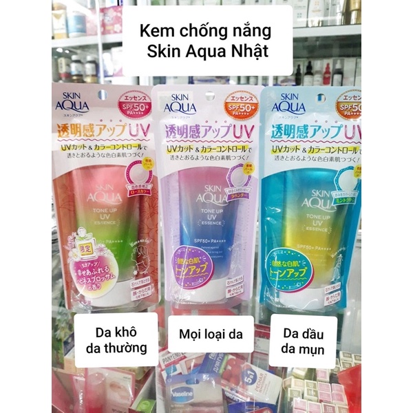 Kem chống nắng Tone Up Skin Aqua Spf50 Nhật Bản