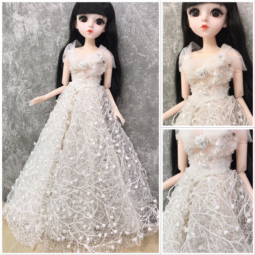 Váy Đầm dạ hội Váy cưới Búp Bê BJD 48CM 1/4