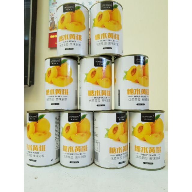 [ Giải nhiệt mùa hè ] Combo 6 lon ĐÀO NGÂM hàng nội địa hộp 425g món ăn vặt giải nhiệt mùa hè