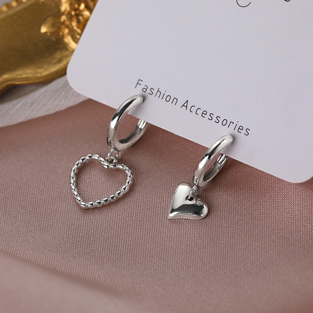 Khuyên Tai Hình Trái Tim Nhiều Màu Sắc Thời Trang Cho Nữ