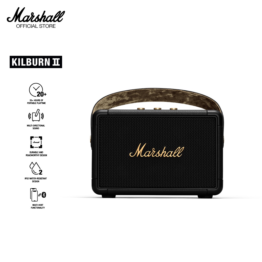 [Mã ELHACE giảm 4% đơn 300K] Loa Marshall KILBURN II Di Động - 20 hours battery life - 1 năm bảo hành