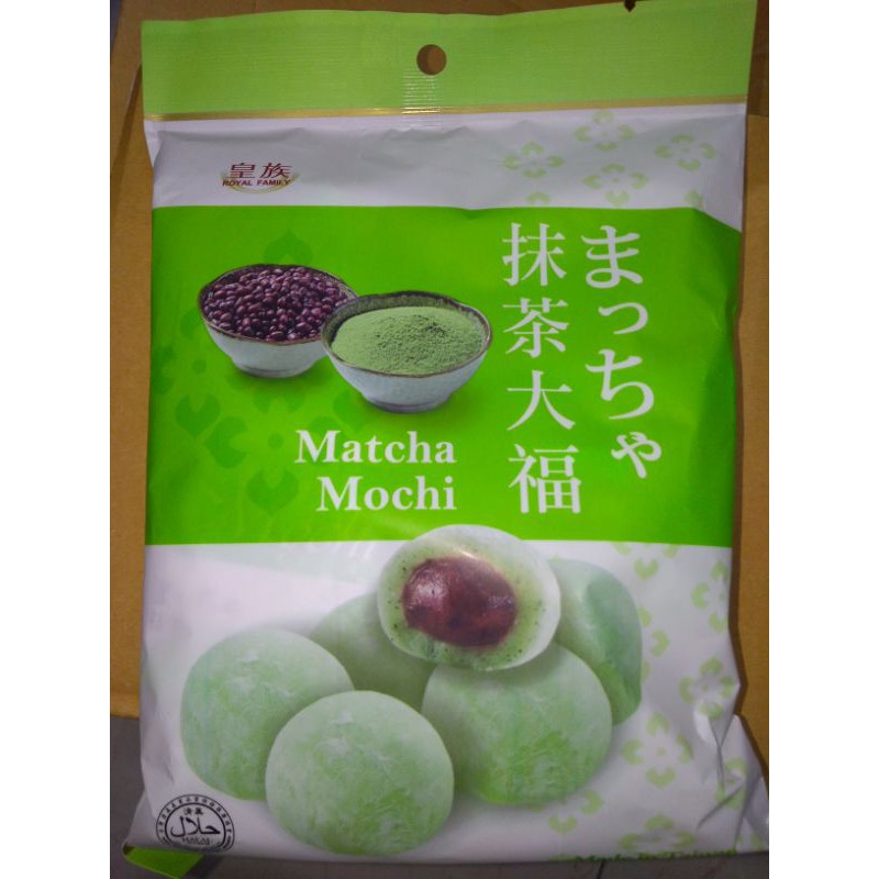 Bánh mochi royal family, milk mochi, matcha mochi, red bean mochi