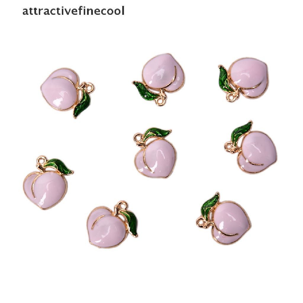 Set 10 Mặt Dây Chuyền Hình Trái Đào Bằng Hợp Kim Độc Đáo