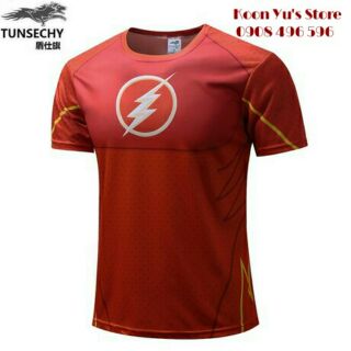 ĐỘC ĐÁO Áo tập Gym ngắn tay DC Comic