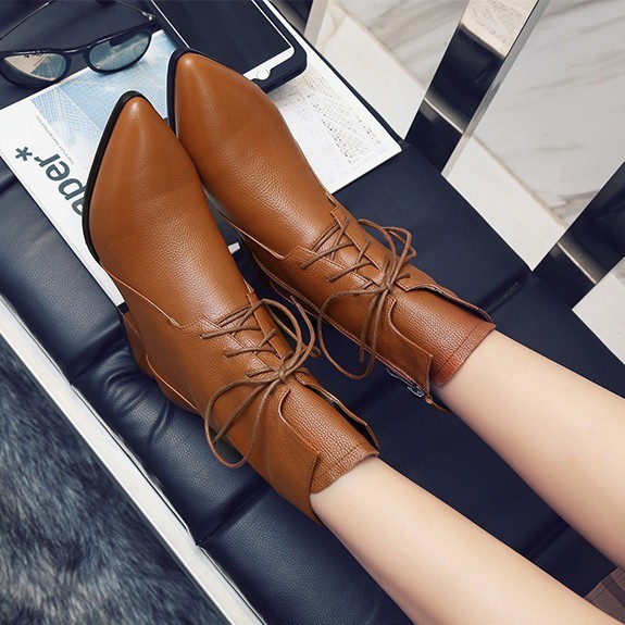 Boots  da nữ cá tính phong cách Hàn Quốc Bo18007