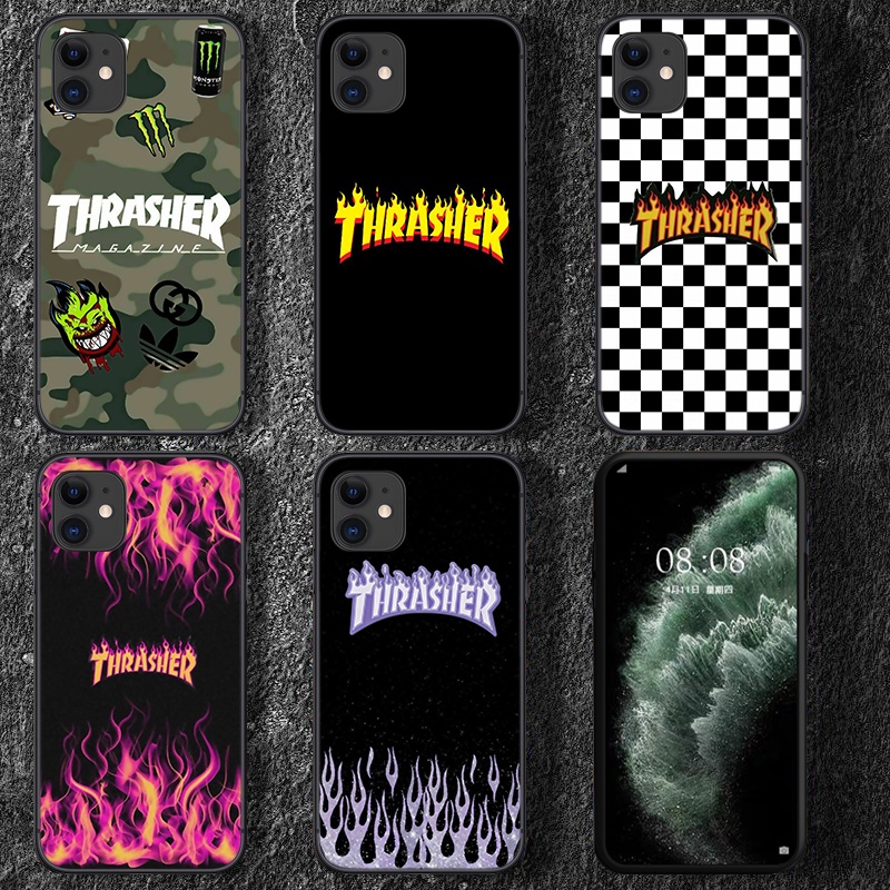 Ốp Điện Thoại Tpu Mềm 64gb Họa Tiết Thrasher Cho Iphone 6 6s 7 8 Plus X Xs Xr 11 Pro Max