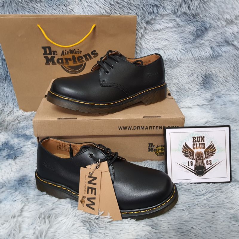 [Ảnh thật] giầy Dr.Martens đen cổ thấp cao cấp thời trang nam nữ