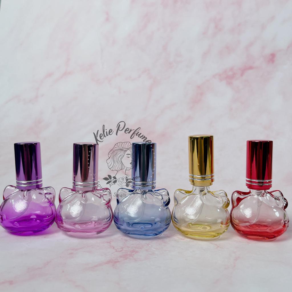 [HCM] Chai chiết nước hoa 10ml thủy tinh hình Kitty đủ màu.