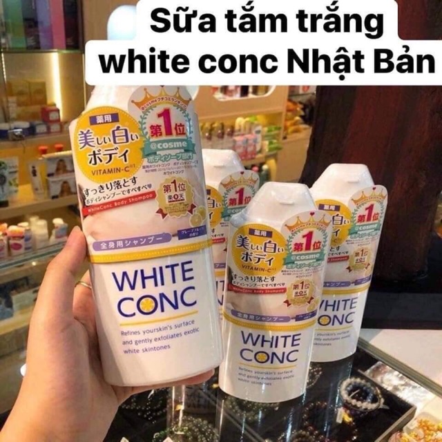 Sữa tắm trắng  White CONC Nhật bản 360ml