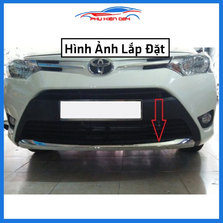 Ốp cản trước Vios 2014-2015-2016-2017 mạ crom trang trí chống trầy bảo vệ xe