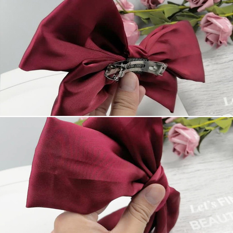 Kẹp tóc nơ phong cách Hàn Quốc thời trang xinh xắn cho bé gái