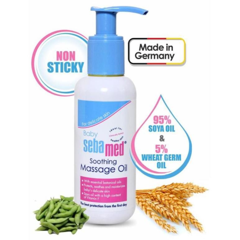 Dầu Massage Trẻ Em SEBAMED pH 5.5 Baby Sebamed Soomthing Massage Oil 150 ml