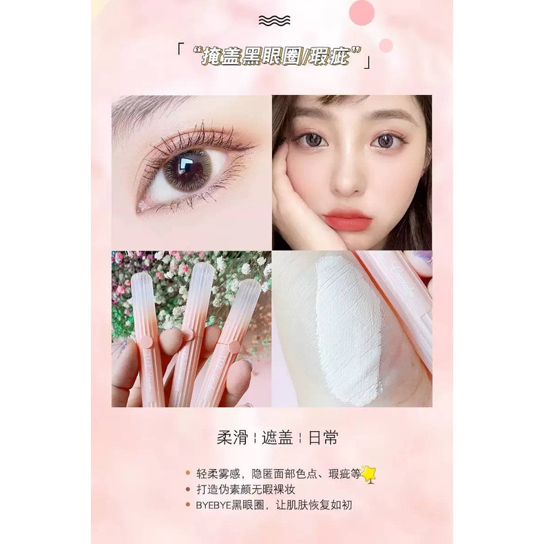 Kem Che Khuyết Điểm TUZ Perfect Concealer Lâu Trôi, Độ Che Phủ Cao, Chống thấm, Chống nắng SPF 50+ ZUZU Cosmetic