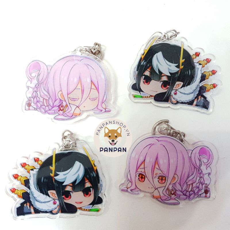 Móc khóa Anime DELUXE Kumo Desu ga, Nani Ka? Kumoko, Ariel Nằm (6cm)