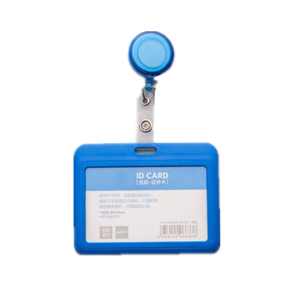 Kẹp Giữ Thẻ ID / Thẻ ID Trong Suốt Có Thể Thu Gọn Tiện Dụng Cho Học Sinh Giá Đỡ