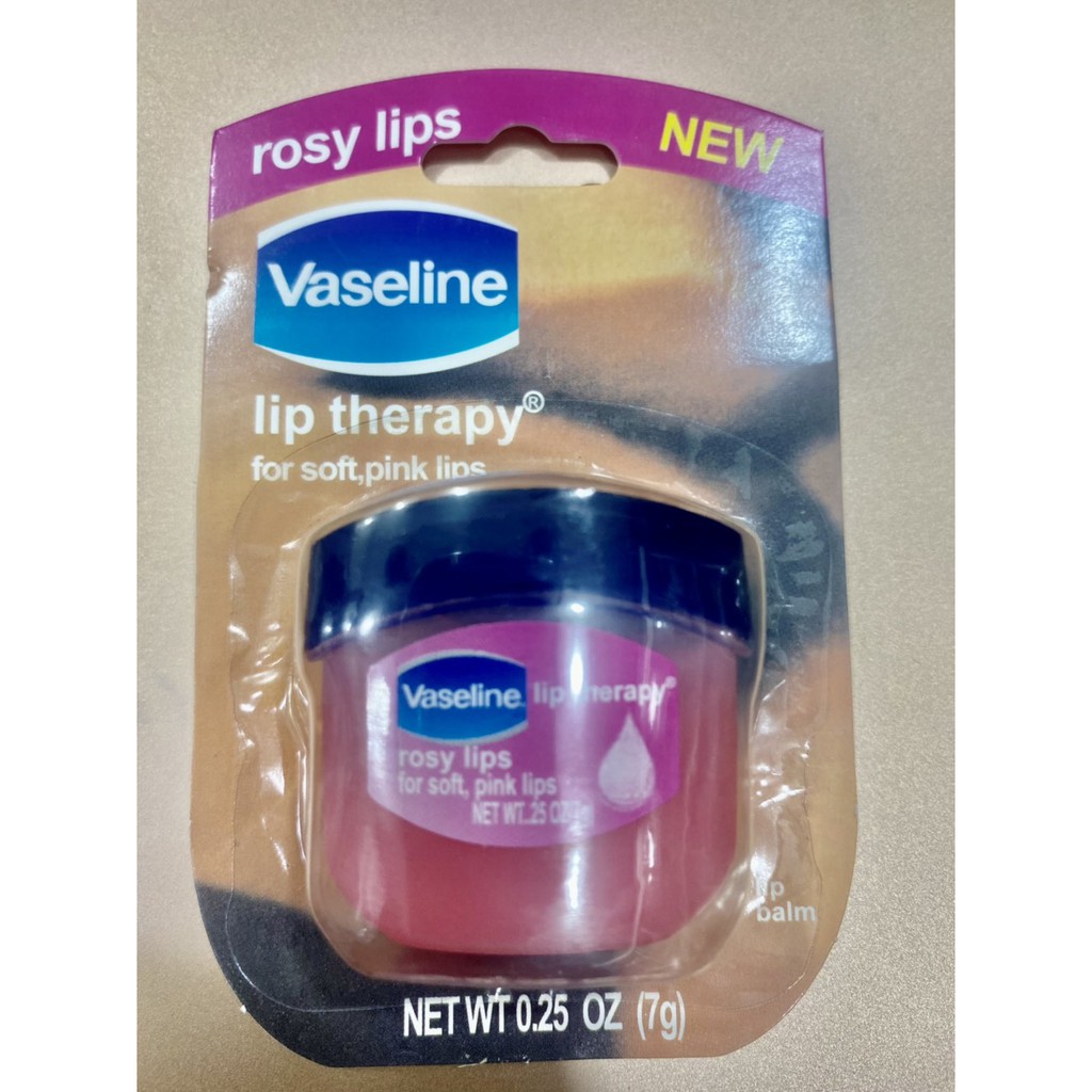 Son dưỡng môi Vaseline cấp ẩm mềm mịn môi hương ca cao - original -rosy lips 7g (Mỹ)