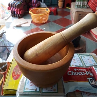 bộ chày cối gỗ