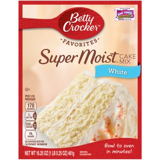 BỘT LÀM BÁNH BETTY CROCKER SUPER MOIST CAKE MIX WHITE 461g