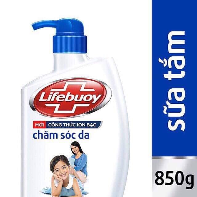 Sữa tắm Lifebuoy  850g ( có 4 mầu thiên nhiên, mát lạnh sảng khoái, chăm sóc da, bảo vệ vượt trội)