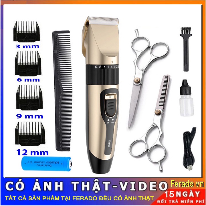 Tông Đơ Cắt Tóc Đa Năng - Tặng Kèm 9 Phụ Kiện - Máy cạo râu đa năng